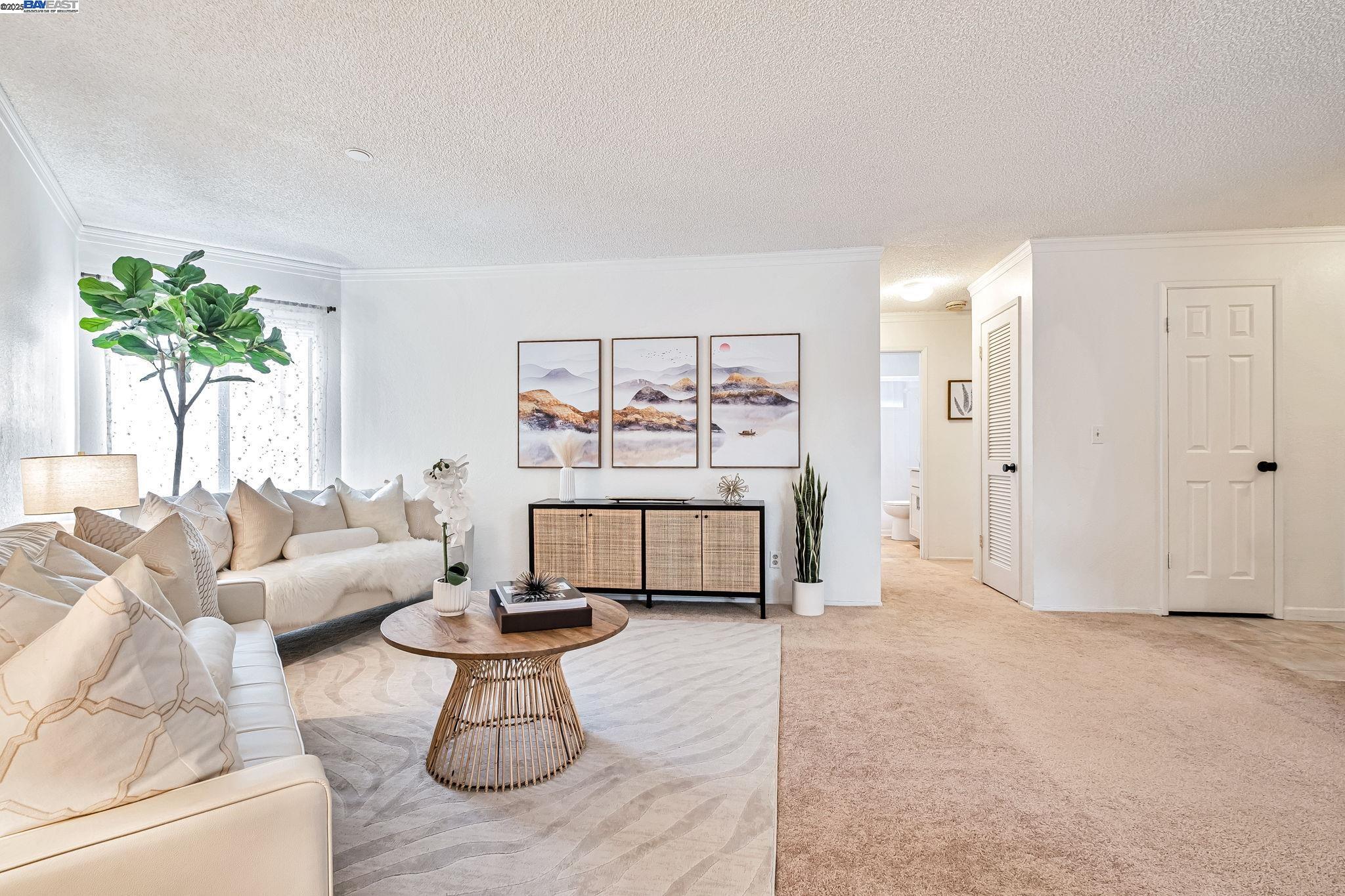 1960 Barrymore Common, Unit K Fremont, CA 94538 - Photo 5 of 31 a living room with furniture and a potted plant