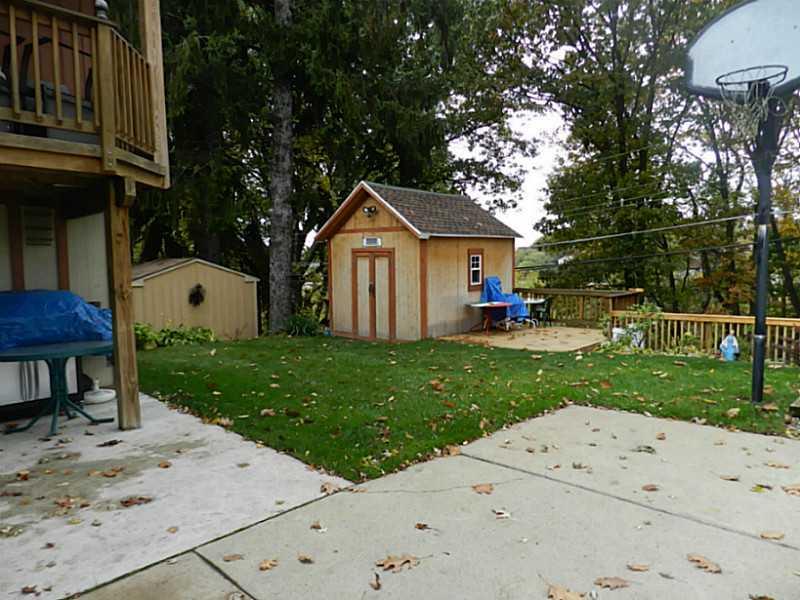 182 Castle Road Castle Shannon, PA 15234 - Photo 24 of 25 Yard/Garden. 13x10 wood shed with adjacent 13x10 deck overlooking lower yard.