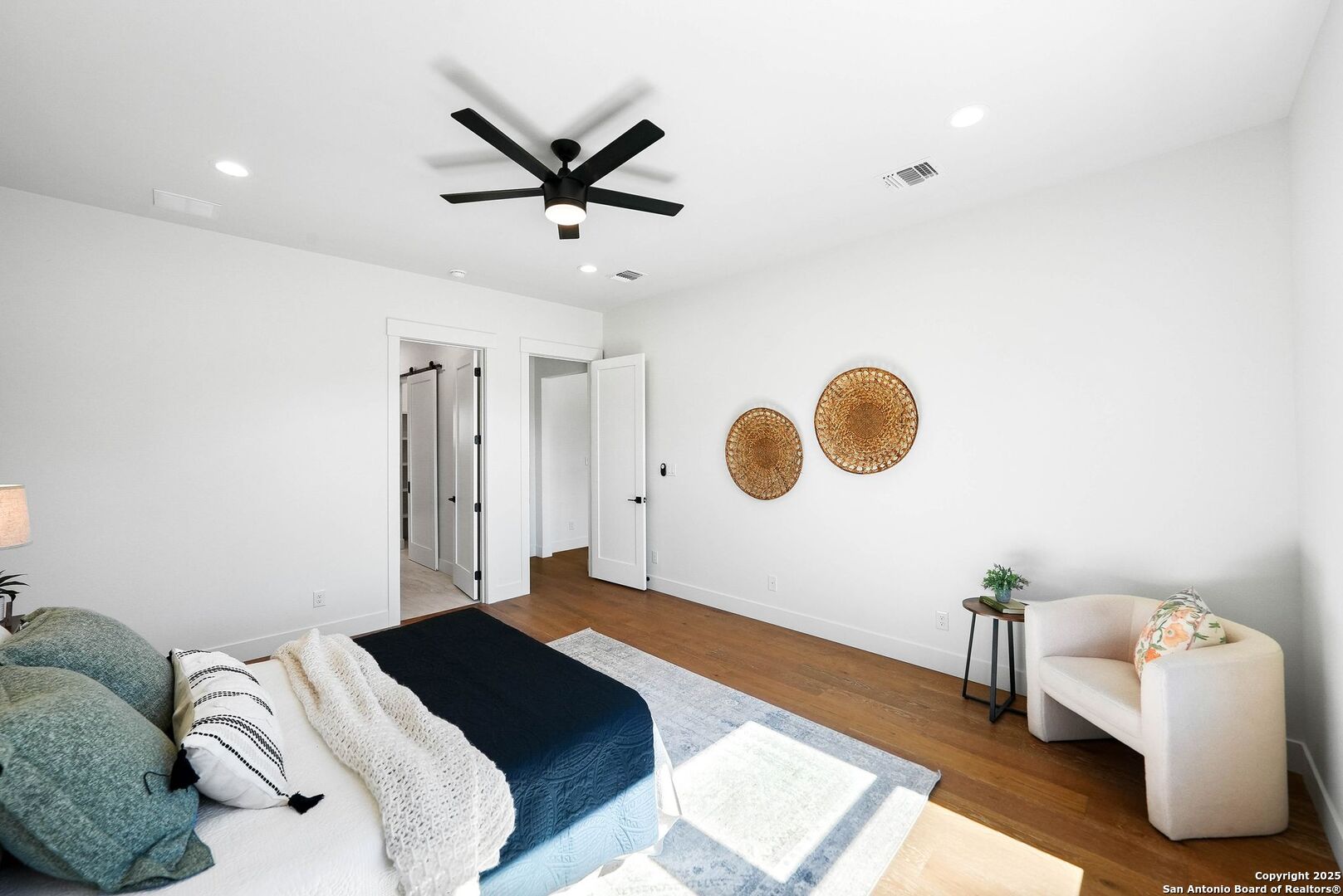 414 Rio Azul Drive Pipe Creek, TX 78063 - Photo 21 of 51 a bedroom with a bed and a window