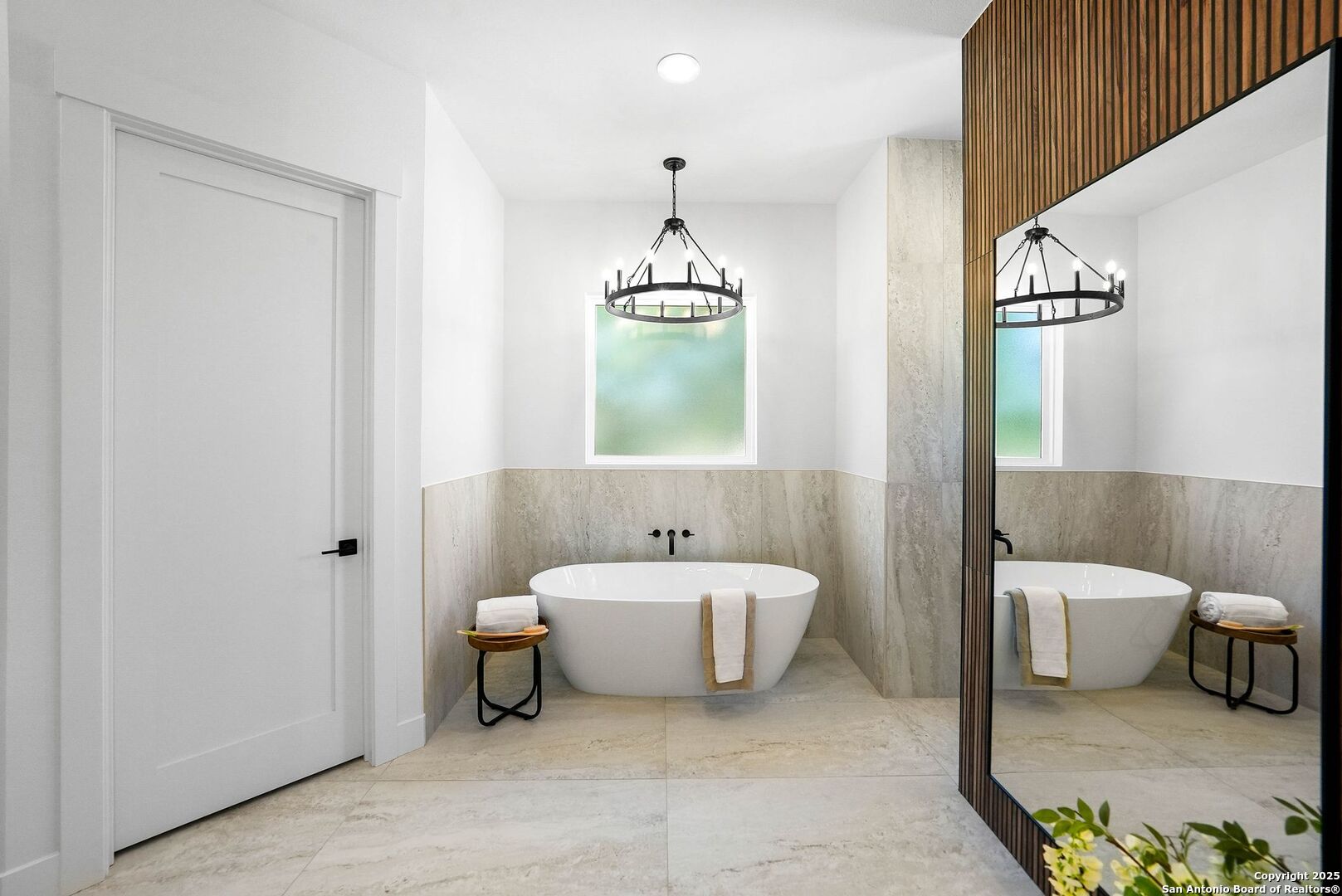 414 Rio Azul Drive Pipe Creek, TX 78063 - Photo 25 of 51 a spacious bathroom with a sink and a mirror