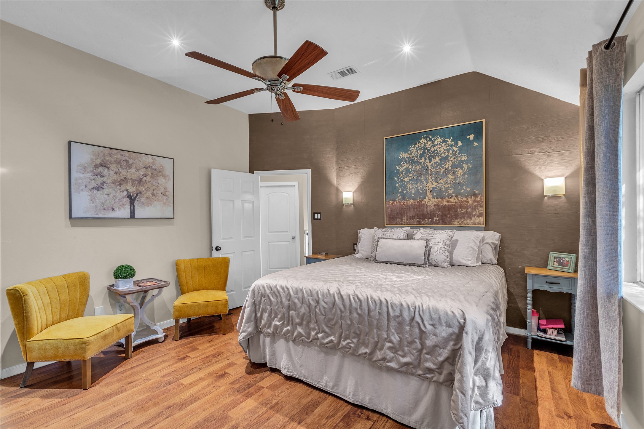 21303 Deerhaven Drive Spring, TX 77388 - Photo 18 of 24 a bedroom with a bed furniture and a flat screen tv