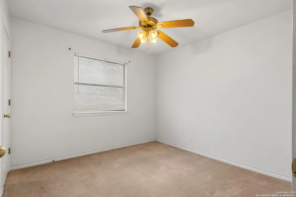 a hallway with closet
