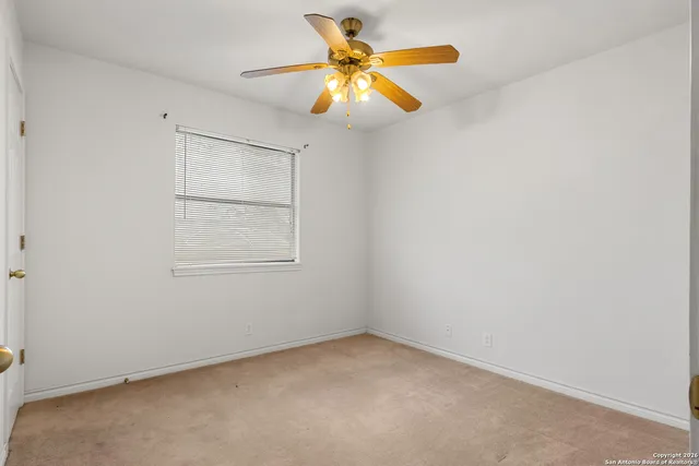 a hallway with closet
