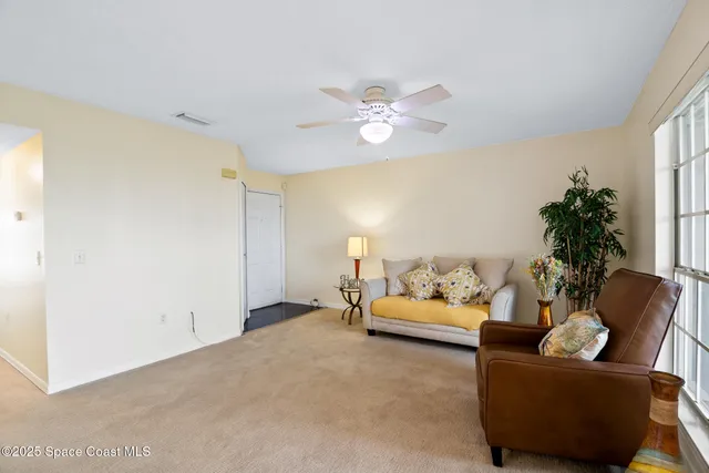 a backyard of a house with seating space