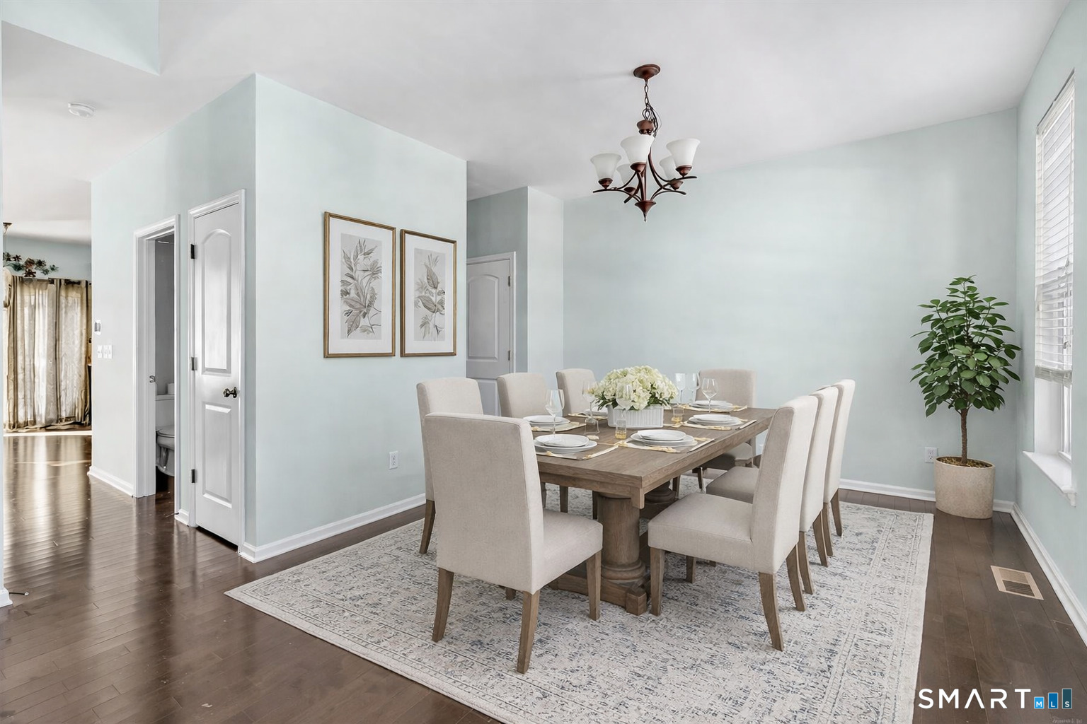9 Fox Run Lane Seymour, CT 06483 - Photo 10 of 39 a view of a dining room with furniture and wooden floor