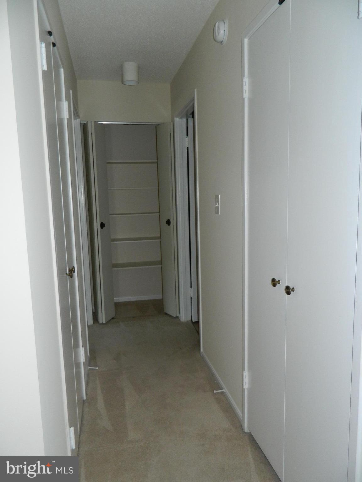 15100 Interlachen Drive, Unit 4521 Silver Spring, MD 20906 - Photo 21 of 27 Hallway with Laundry closet, Linen closet, Storage
