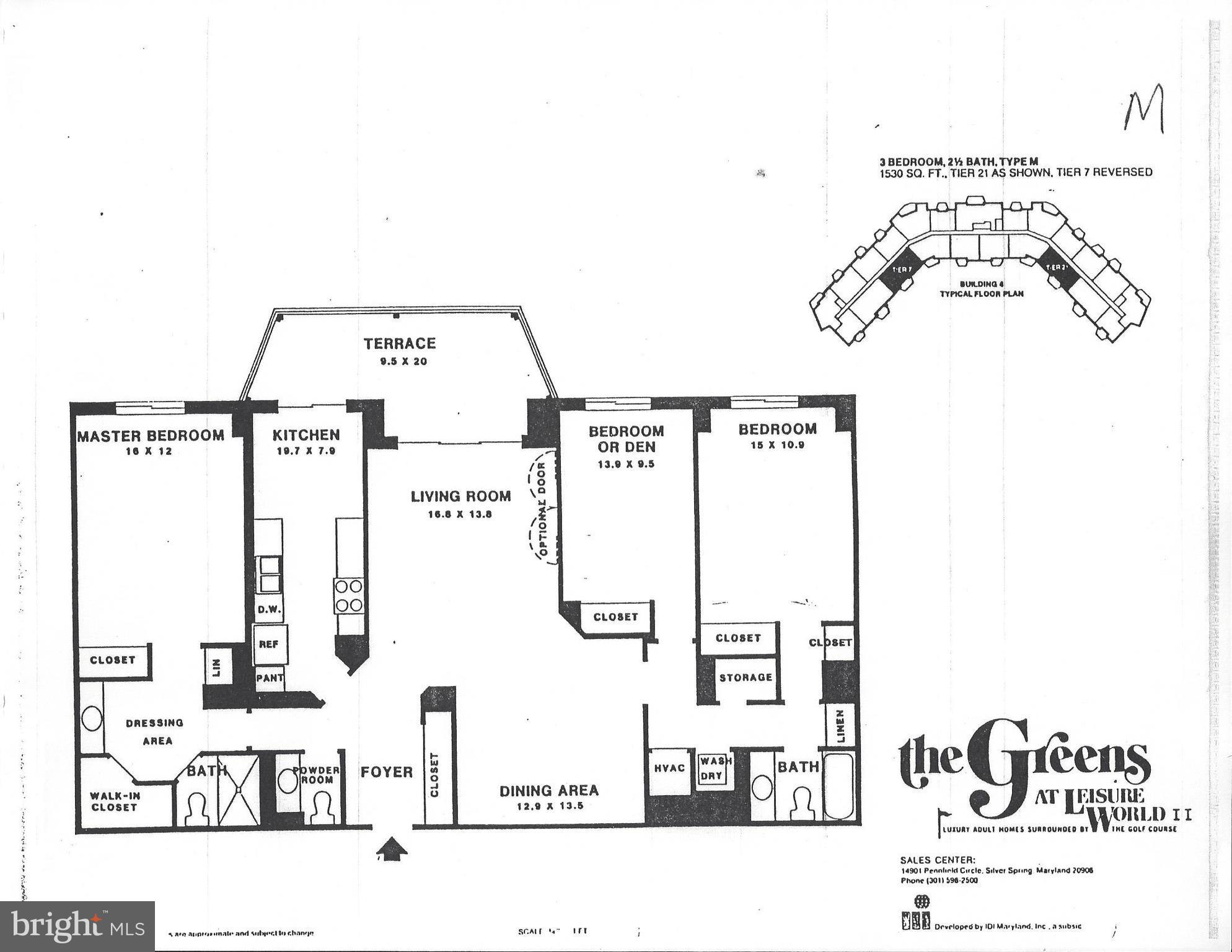 15100 Interlachen Drive, Unit 4521 Silver Spring, MD 20906 - Photo 27 of 27 M-Model Floor Plan