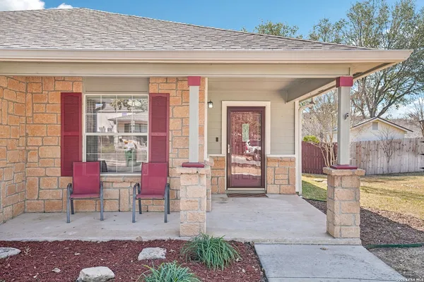 a front view of a house