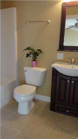 708 Barrett Road McMinnville, TN 37110 - Photo 8 of 20 Spacious Master Bathroom has a designer vanity with storage space, tub and shower combo and large tile floor.