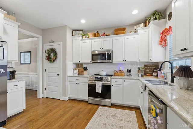 a kitchen with a sink and a window