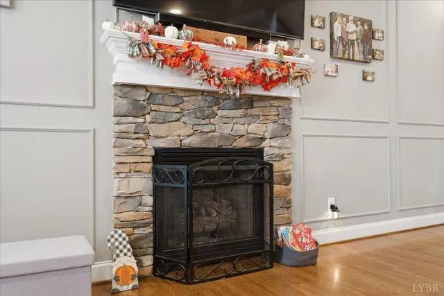 a large white kitchen with a large window