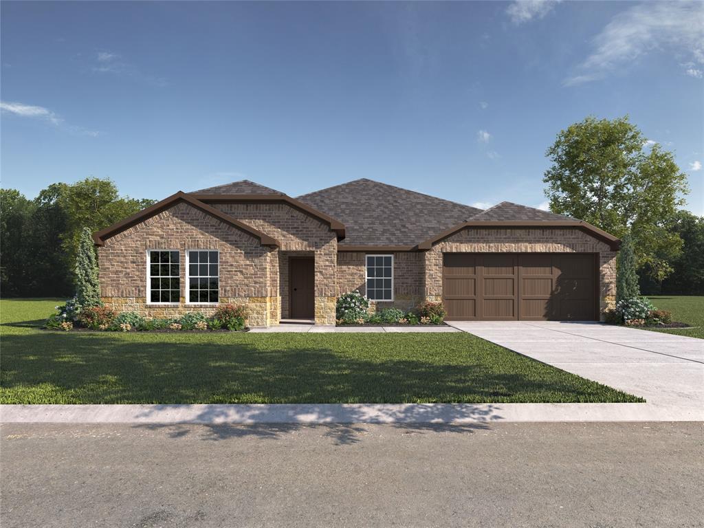 1202 Quartzite Street Cedar Hill, TX 75104 - Photo 1 of 1 a front view of a house with a yard and garage