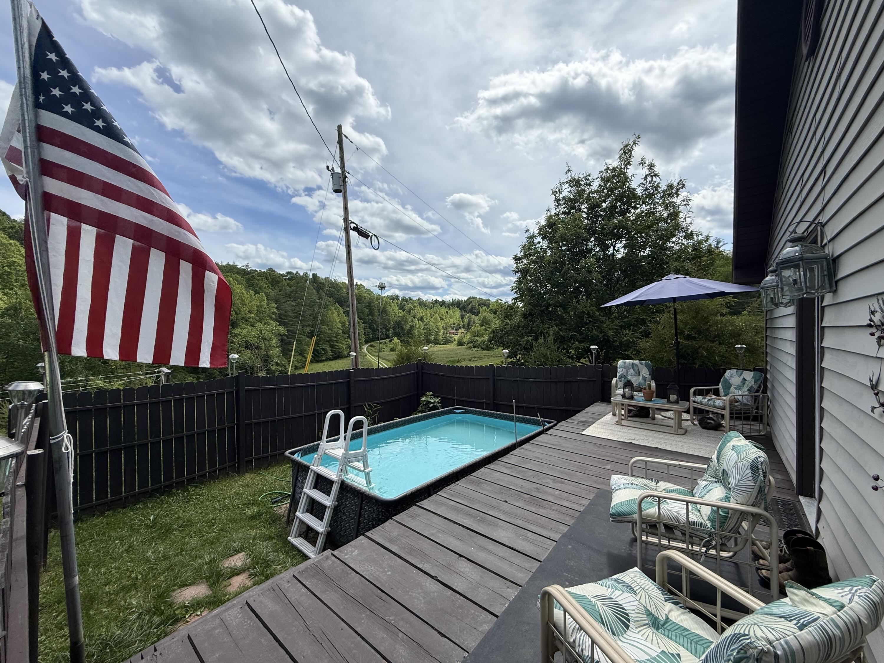 342 Dewey Banks Road Campton, KY 41301 - Photo 50 of 64 050 time to relax with Old Glory flying