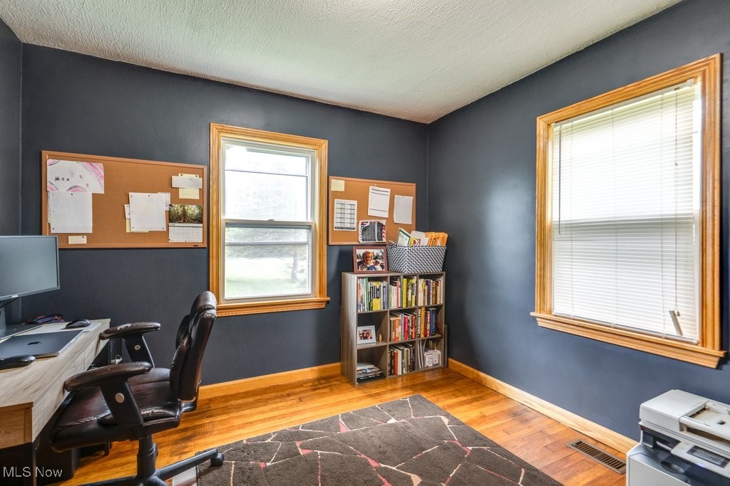11339 Ridge Road North Royalton, OH 44133 - Photo 12 of 22 Office featuring wood finished floors and a textured ceiling