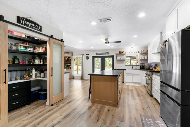 a room with storage and utility