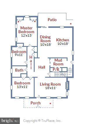 4423 19th Road North Arlington, VA 22207 - Photo 48 of 50 Main Level Floor Plan