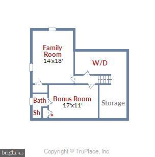 4423 19th Road North Arlington, VA 22207 - Photo 50 of 50 Basement Floor Plan