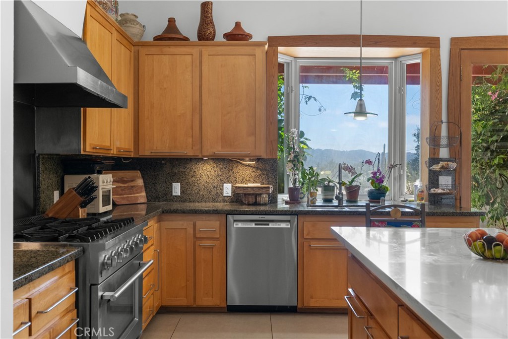 1012 Upper Los Berros Road Nipomo, CA 93444 - Photo 11 of 75 a kitchen with stainless steel appliances granite countertop a sink and a stove
