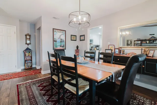 a kitchen with a stove and a microwave