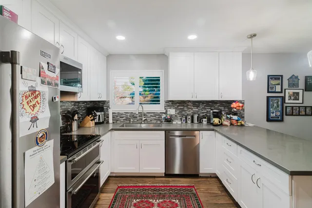 a house with palm tree in front of it