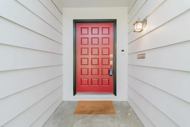 a view of an entryway door