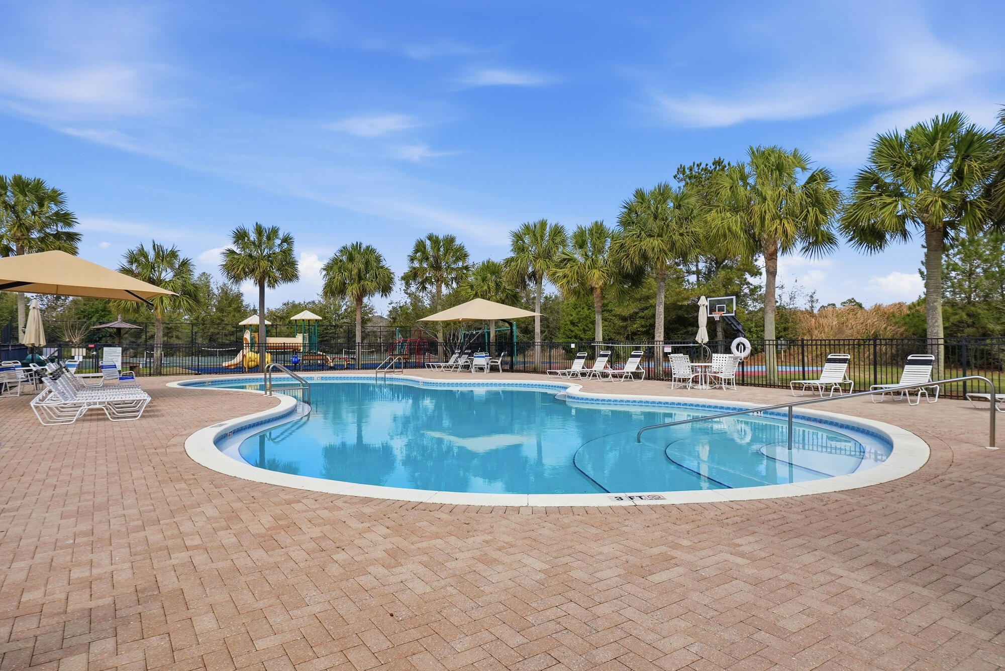 158 Bentgrass Road South Freeport, FL 32439 - Photo 47 of 66 a view of outdoor space yard swimming pool and patio