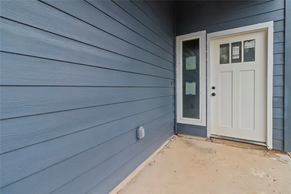 a view of a house entryway