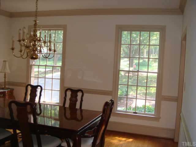3908 Westchester Road Durham, NC 27707 - Photo 4 of 12 Spacious dining room with chair rail.