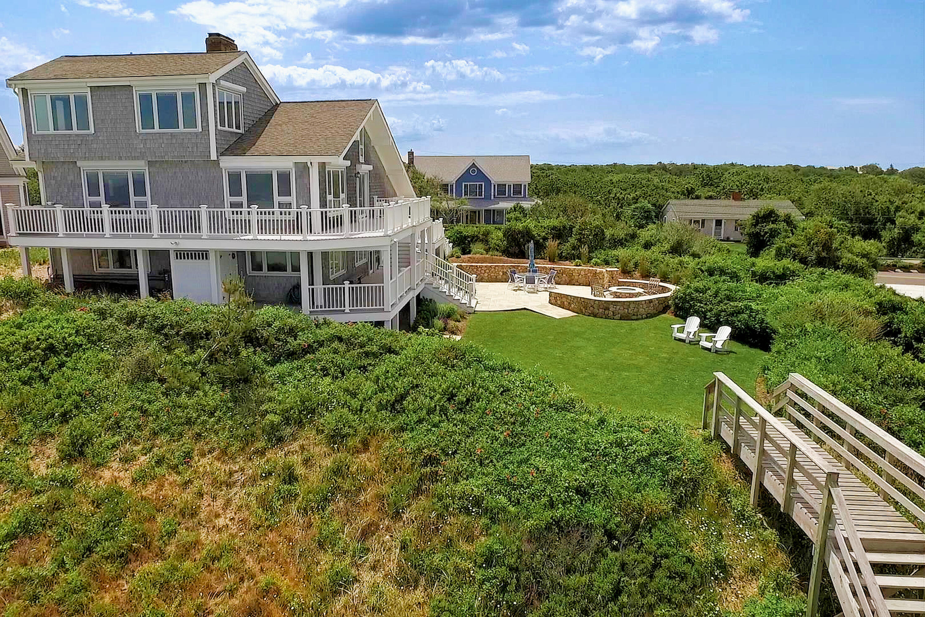 96 Shore Drive Dennis, MA 02638 - Photo 30 of 37 a view of a house with a yard