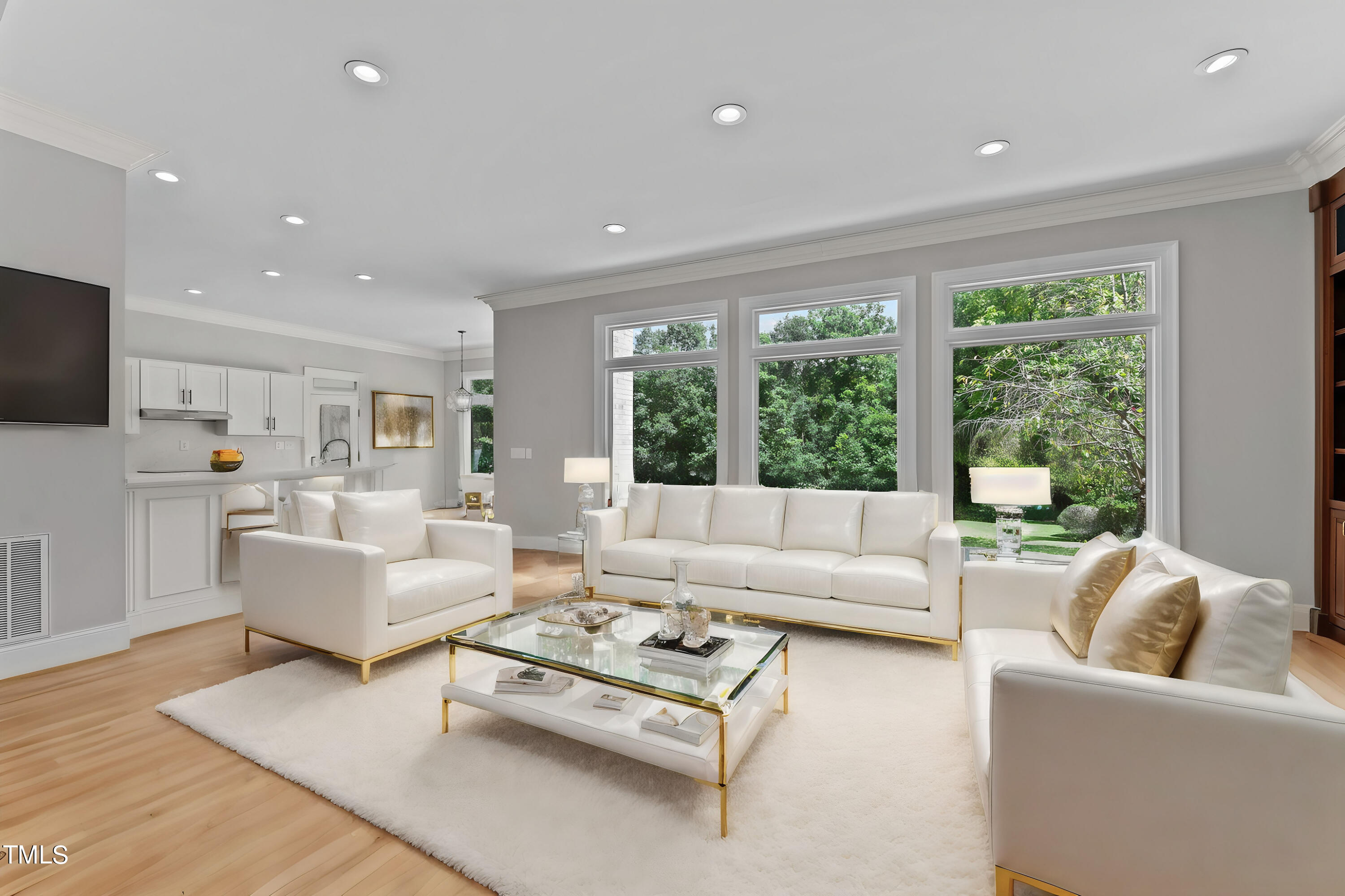 1609 Old Keith Road Wake Forest, NC 27587 - Photo 15 of 81 a living room with furniture and a large window