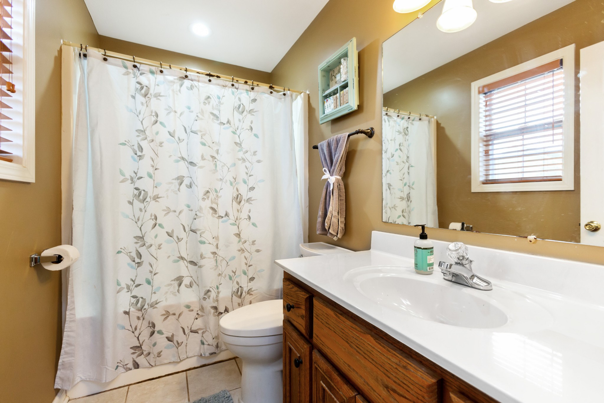 4382 Airport Road Springfield, TN 37172 - Photo 14 of 31 a bathroom with a sink a toilet a shower and a sink