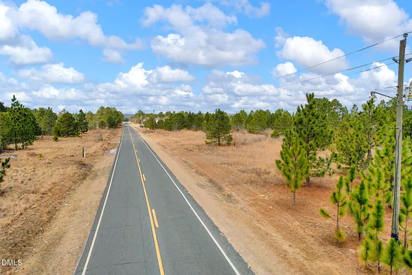 a view of a terrace with sky view