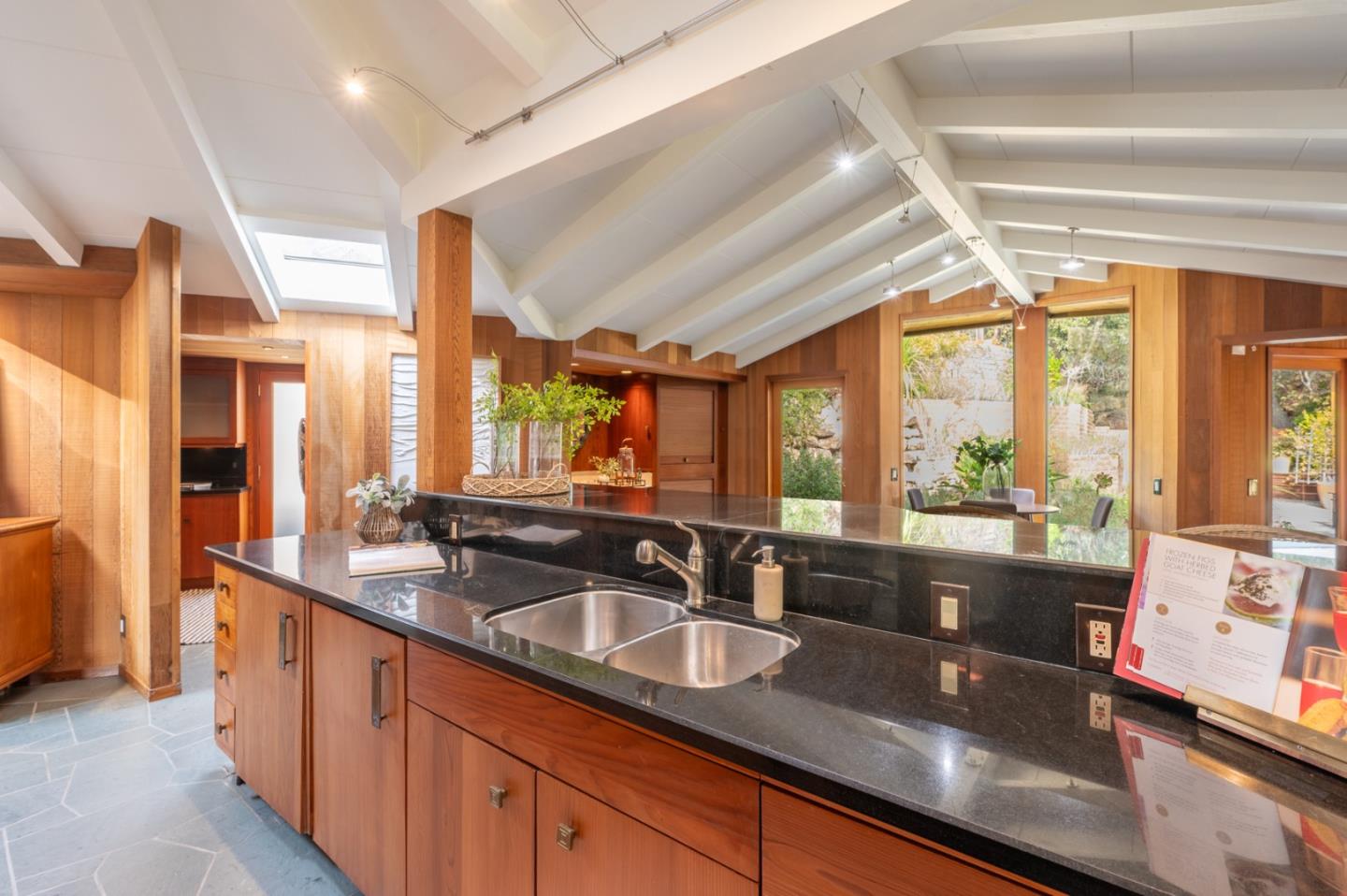 9 Story Road Carmel Valley, CA 93924 - Photo 15 of 60 a kitchen with sink and large window