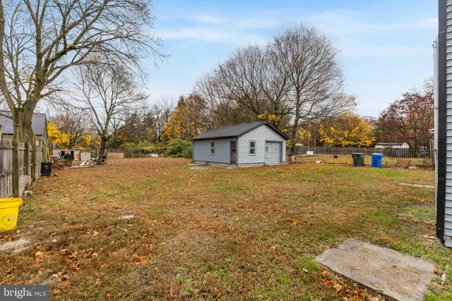 a view of open space with garden