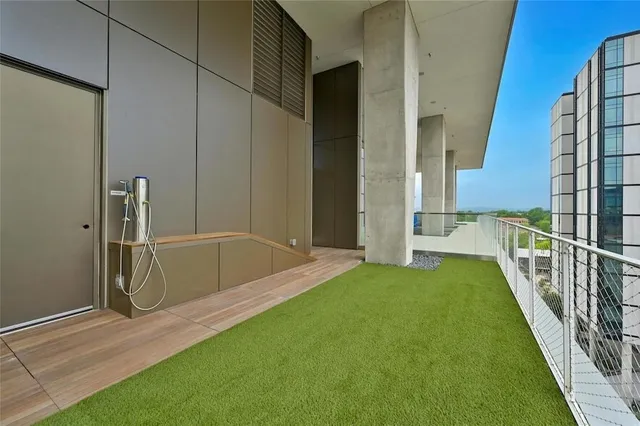 a view of balcony with city view