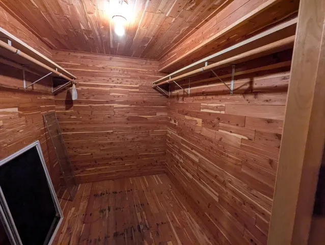 a view of a walk in closet