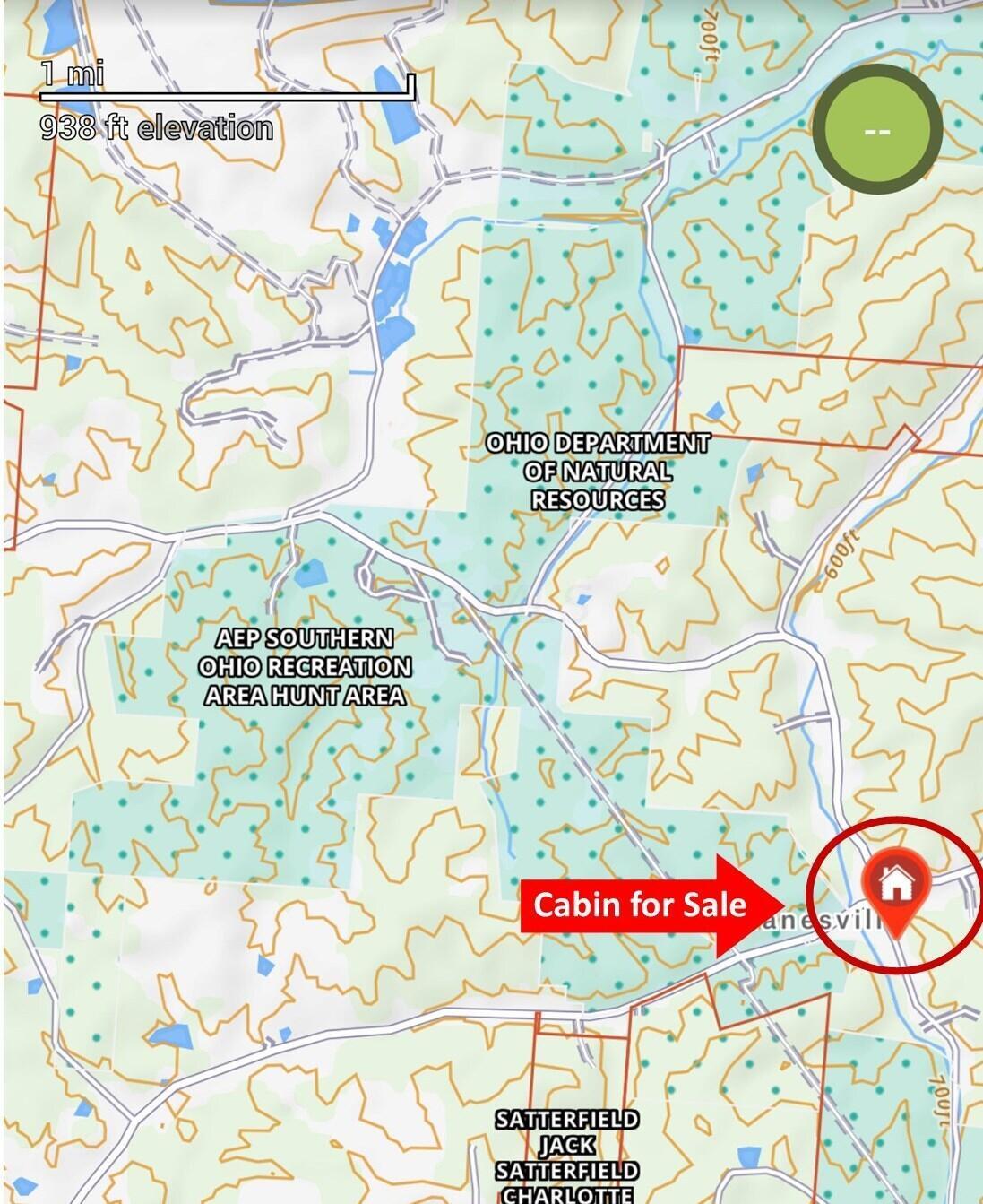 0 Briar Ridge Road Langsville, OH 45741 - Photo 17 of 18 13-odnr land maps-distant w circle