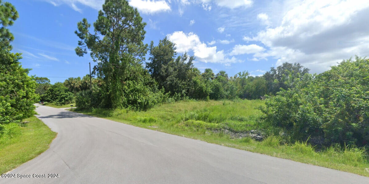 774 Gerlitz Road Southwest Palm Bay, FL 32908 - Photo 1 of 2 a view of a yard with potted plants and lake view