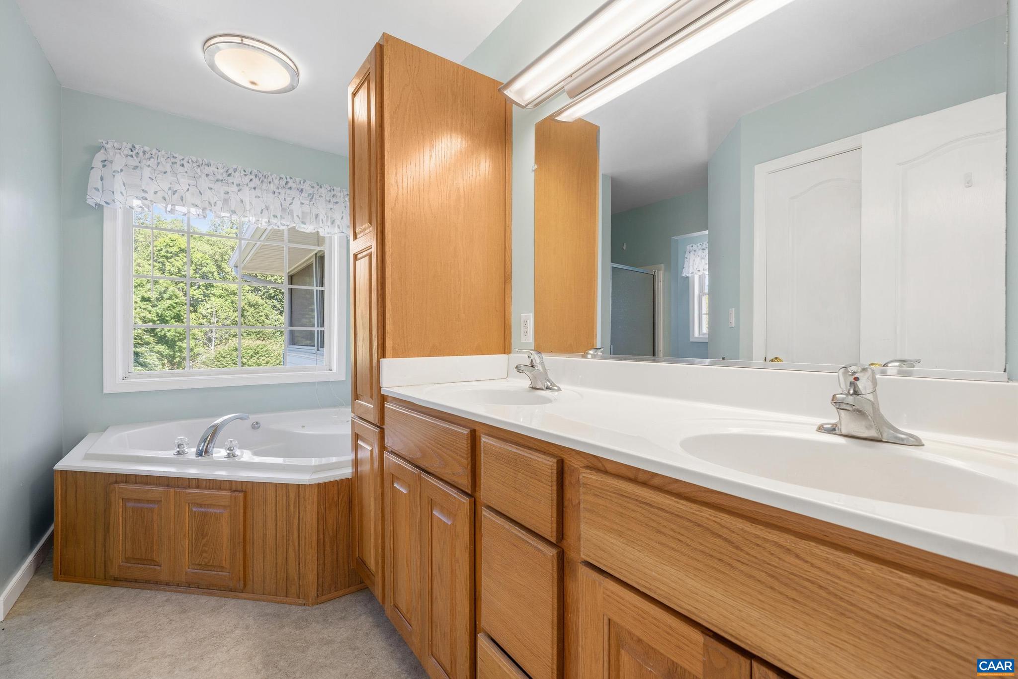 1075 Social Hall Road New Canton, VA 23123 - Photo 51 of 64 a bathroom with a sink and a mirror
