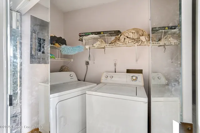 a view of large room with windows