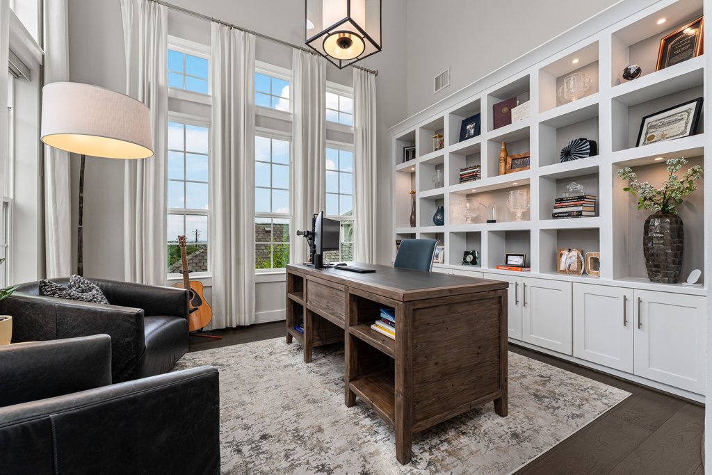 203 Lodestone Lane Austin, TX 78738 - Photo 10 of 40 Custom built-ins and soaring ceilings
