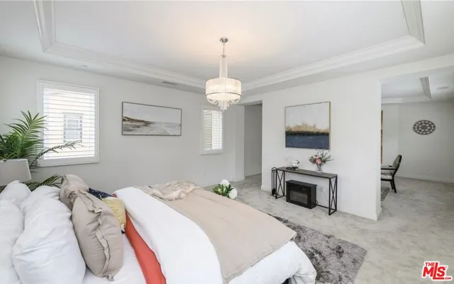 a view of a livingroom with a staircase