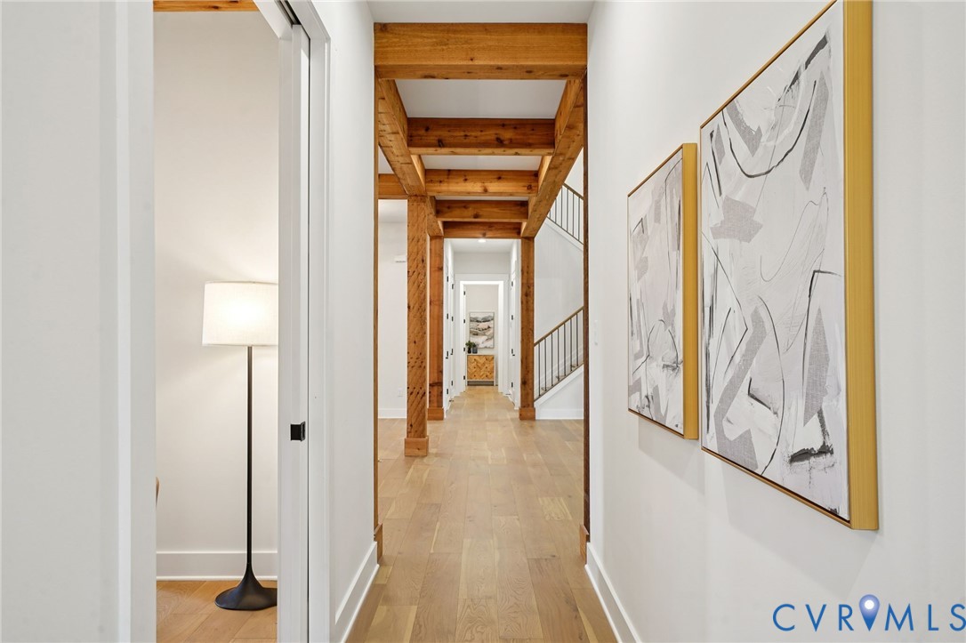 1165 Cardinal Crest Terrace Midlothian, VA 23113 - Photo 19 of 50 a view of a hallway with wooden floor and entryway