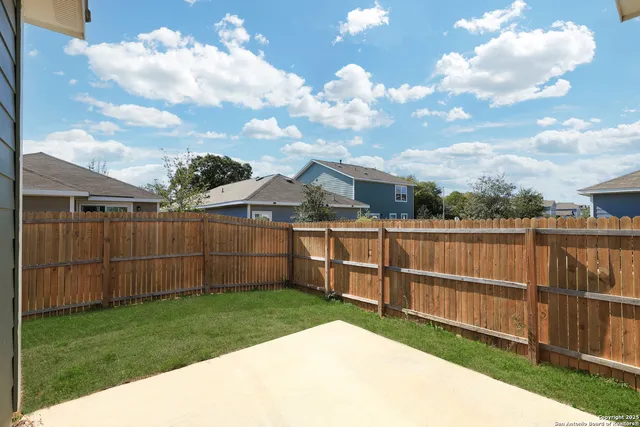 a backyard of a house