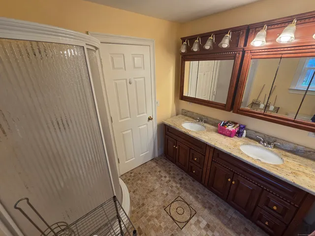 a room with gym equipment