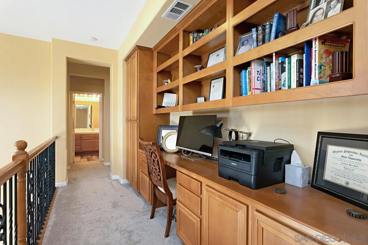 604 Hidden Trails Road Escondido, CA 92027 - Photo 22 of 49 a view of workspace with workspace and stairs