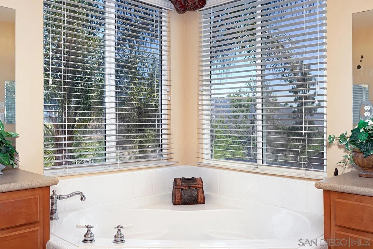 604 Hidden Trails Road Escondido, CA 92027 - Photo 37 of 49 a bathroom with a window and a bathtub