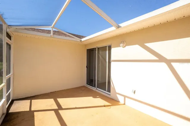 a view of a big room with wooden floor
