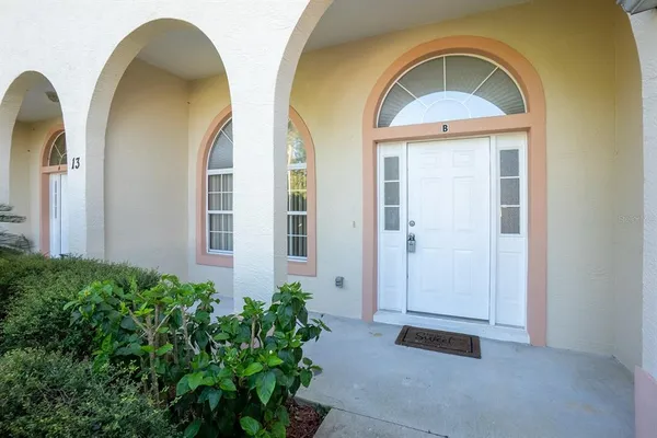 a view of front door of house