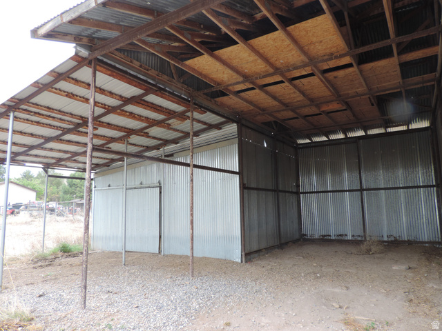 140 North 200 E Street Glenwood, UT 84730 - Photo 53 of 54 Garage with metal wall